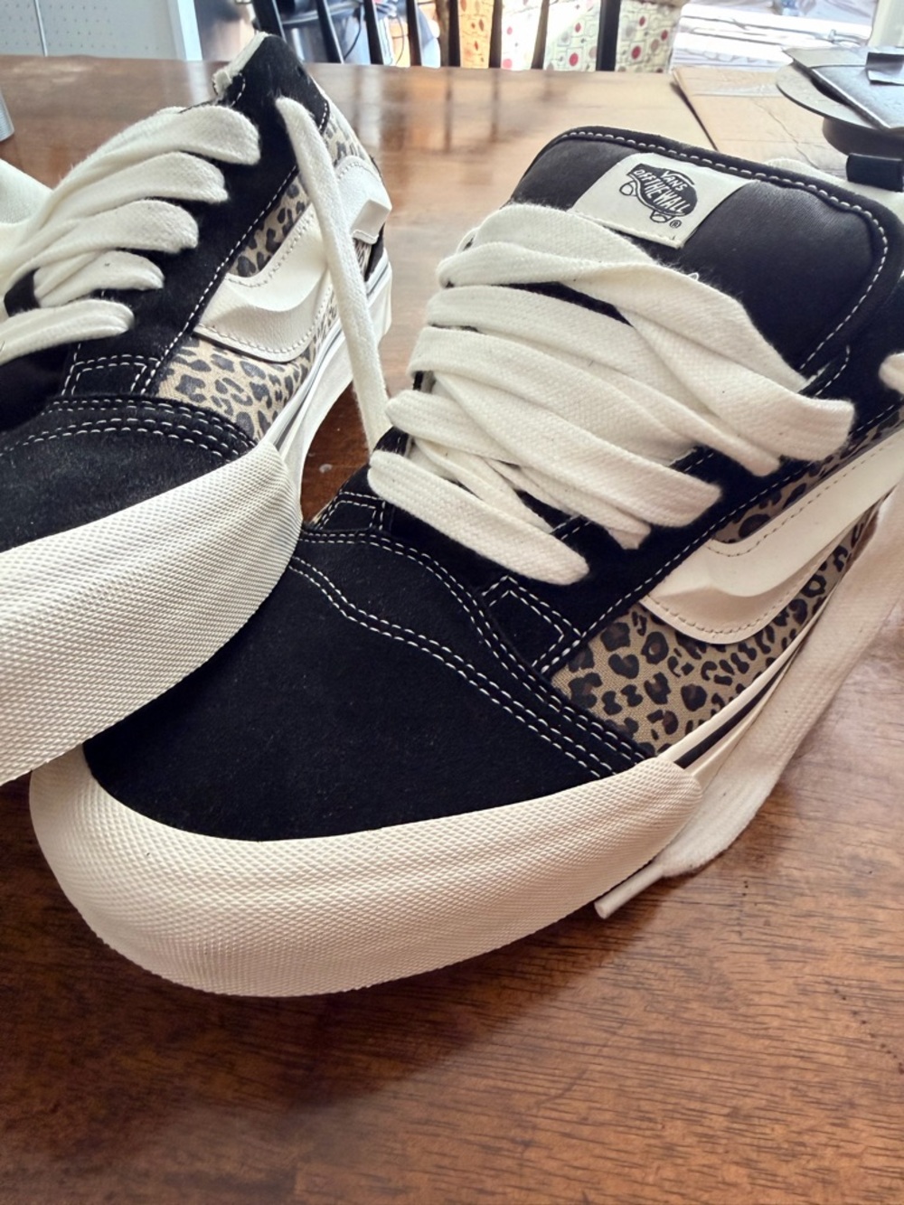 Vans leopard print skater Low-Top Sneakers hard to find in size